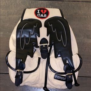 SUPERNATURAL CASTIEL WINGS SLOUCH BACKPACK